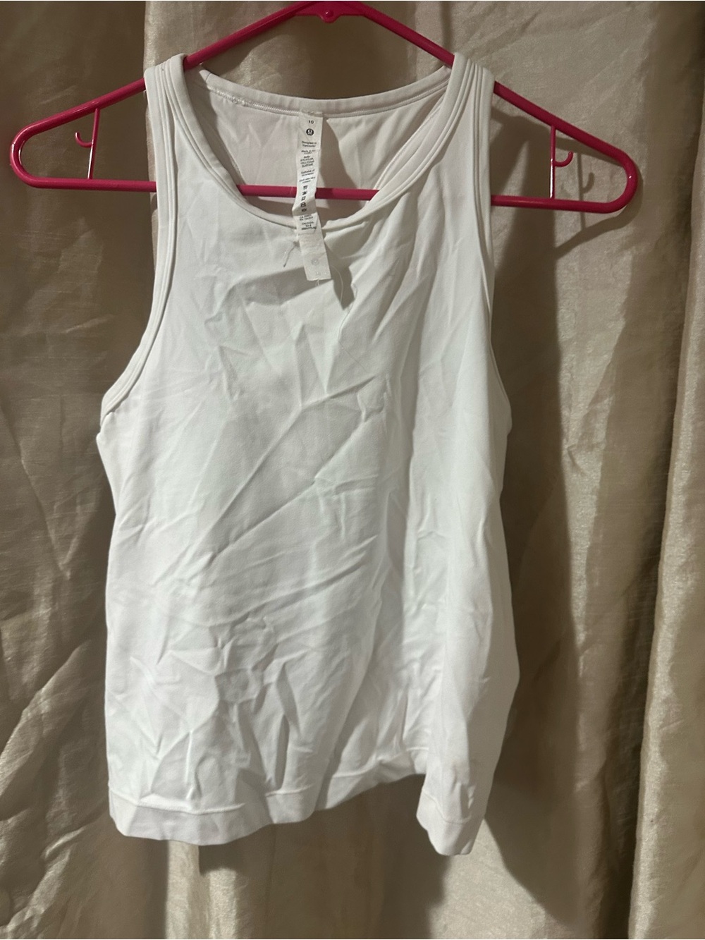 lululemon Align White Racerback Tank Top